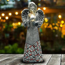 Angel Garden Statues Outdoor Solar Decor Gifts for Women Cross Praying for Cemetery Backyard Lawn Yard Decoration（10.24inch） by GreenHaven Gardens