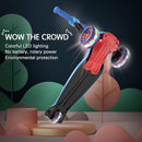 LOL-FUN Toddler Scooter for Kids Ages 3-12 Years Old Boy Girl with 3 Wheel LED Lights, Extra-Wide Childrens Foldable Kick Scooter Kids Ages 3-5 with 4 Adjustable Height and Lean-to-Steer by TinyTreasures Baby Boutique