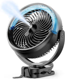Koonie 10000mAh Battery Operated Misting Fan with Clip, Portable 8'' Mist Fan for Desk with Max. 48 Hours Runtime, 3Speeds, 2 Spray Modes, 200ML Tank for Golf Cart Home Office Travel Camping Stroller by TinyTreasures Baby Boutique