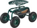 VEVOR Rolling Garden Cart with Swivel Seat, Heavy Duty Garden Seat with Storage Basket & Tool Tray, 300 lbs Weight Capacity, Outdoor Utility Gardening Stool Scooter for Lawn Yard Planting Weeding by GreenHaven Gardens