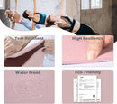 UMINEUX Yoga Mat Extra Thick 1/3'' & 2/5" Non Slip Yoga Mats for Women Eco Friendly TPE Fitness Exercise Mat with Carrying Sling & Storage Bag by TinyTreasures Baby Boutique