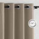 NICETOWN 100% Blackout Tan Curtains 96 inch Long, Grommet Thermal Insulated Portable Travel Blackout Window Treatment Easy to Install for Living Room/Bedroom, W52 x L96, 2 Panels by TinyTreasures Baby Boutique
