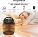 Small Portable Space Heater for Indoor Use - Lutntc 1500W Safe and Quiet Ceramic electric Heater Fan, Heat Up 200 Square Feet for Room, Office, Desk by CozyNest Decor