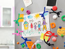 60 Pcs Multicolor Silicone & PVC Magnetic Toys-Men, Playful Kids Travel Toys & Office Decorative Magnets by TinyTreasures Baby Boutique
