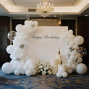 140pcs White Round Balloons Different Sizes 18 12 10 5 Inch Latex Balloons for Arch Decoration Party Balloon Kit for Graduation Birthday Party Wedding Balloon Baby Shower Decoration by TinyTreasures Baby Boutique