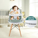 HONEY JOY 8 in 1 Baby High Chair, Convertible Highchair for Babies and Toddlers/Table and Chair Set/Building Block Table/Booster Seat/Stool/Toddler Chair with Safety Harness (Green) by TinyTreasures Baby Boutique