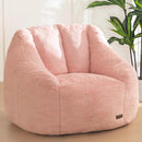 MAXYOYO Bean Bag Chair, Comfy Bean Bag Sofa with Back Support, Faux Fur Bean Bag Chair for Adults and Kids, Stuffed Floor Sofa for Living Room, Bedroom, Apartment, Pink by CozyNest Decor