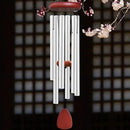 Large Aluminium Wind Chimes Outside, Soothing Melodic Memorial Sympathy Wind Chime, Suitable Outdoor Garden Decor, Gift for Mom Women Neighbors (Silver Wind Chimes-36) by CozyNest Decor