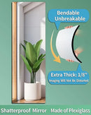 Shatterproof Wall Mirror Full Length for Bedroom, Acrylic Gym Mirrors For Home, Extra Thick: 0.12 inch, 12 x 12 inch x 4 Pcs, Workout Mirrors Safe for Kids, Over The Door, Long Wall Mounted by CozyNest Decor