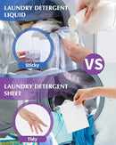 Laundry Detergent Sheets - 240 Loads Girls Lavender Laundry Sheets for Dorm,College,Home, Hotel,Apartment,Camping,Cruise,Road Trip,Beach Vacation,Backpack,Small Space, Family School Travel Essentials by CozyNest Decor