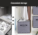 storage box Oxford fabric set of 4, foldable storage box fabric box in cube shape 30x30x30 cm for closet, clothes, books, cosmetics, toys by CozyNest Decor