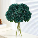 8Pcs Emerald Green Fake Flowers Silk Hydrangea Artificial Flowers Bouquets Faux Hydrangea Stems for Home Table Centerpieces Wedding Party Decoration by CozyNest Decor