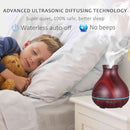 BZseed Aromatherapy Essential Oil Diffuser 550ml 12 Hours Wood Grain Aroma Diffuser with Timer Cool Mist Humidifier for Large Room, Home, Baby Bedroom, Waterless Auto Shut-off,7 Colors Lights Changing by TinyTreasures Baby Boutique