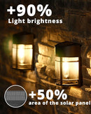Solar Fence Lights, 12 Pack Waterproof Solar Lights Outdoor, Outdoor Solar Lights for Fence Garden Yard Step Deck Stairs by GreenHaven Gardens