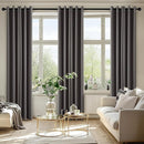 MIULEE Grey Blackout Curtains for Bedroom Living Room 72 Inches Long 2 Panels, Thermal Insulated Room Darkening Drapes Solid Grommet Top Noise Reduction Light Blocking Window Curtains W40 x L72 Inch by TinyTreasures Baby Boutique