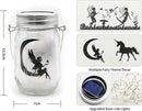 8 Pack Fairy Star Firefly Jar Lids Lights,Solar Fairy String Lids Lights（No Jars）,Waterproof Lantern Mason String Solar Lights with Hangers for Regular Mouth Jars Christmas Gifts(Cold White) by CozyNest Decor