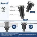 Garbage Disposal Air Switch Kit -Professional- Dual Outlet, Sink Top Waste Disposer On/Off, Garbage Disposal Button, UL Listed by CozyNest Decor