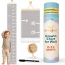 Height Chart for Kids Customizable Kids Height Wall Chart with Stickers, Marker & Hook Hanging Growth Chart Measurement for Wall Easy Installation for Baby Room Nursery and Playroom by CozyNest Decor