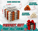 , a Unique 4 in A Row Game, 3D Strategy Board Game for Critical Thinking. The Classic Grid Game in a Sleek Acrylic Cube. Superbly Designed Wooden Cubes. Tactical Game Play for All Ages by TinyTreasures Baby Boutique