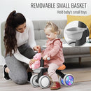 Umatoll Colorful Lighting Baby Balance Bike Toys for 1 Year Old Boys Gifts, Adjustable Seat Baby Walker, One Year Old Boy Birthday Gifts, 12-24 Months Toddler First Ride on Toys by TinyTreasures Baby Boutique