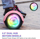 SISIGAD Scooters for Kids Ages 6-12, with Built-in Bluetooth Speaker and 6.5" Colorful Lights Wheels, Safety Certified Self Balancing Scooter Gift for Kids by TinyTreasures Baby Boutique