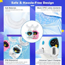 Kids U Shaped Electric Toothbrush with Music, 3 Modes, Voice Teaching, Mouthpiece Cleaning, Soft Bristle, Type-C Charging, Ages 3-12 Boys & Girls (Heroic White) by TinyTreasures Baby Boutique