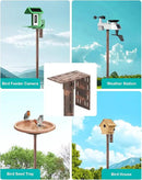 Bird Feeder Pole – 90 Inch Height Bird House Pole with 1-Inch Dia Heavy Duty for Birdfeeders, Feeding Stand with Mount Kit for Outdoor, Slip-Fit Connection, Copper Brushed by GreenHaven Gardens