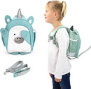 Toddler Backpack Leash - Baby Walking Harness & Anti-Lost Wrist Tether - Kids Backpack 5 Storage Pockets and 2 Adjustable Child Leashes for Kids 1, 2,3,4,5,6,7 Years Old - Ultra-Soft - Unicorn by TinyTreasures Baby Boutique