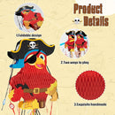 WERNNSAI Foldable Pirate Pinata - Extendable Pirate Parrot Pinata with Blindfold Bat and Tassels for Boys Pirate Birthday Party Supplies Caribbean Piñata Adventure Party Decorations 16.4” x 12.4” by TinyTreasures Baby Boutique