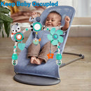 Baby Stroller Arch Mobile, Adjustable Musical Arch Toys Mobile for Crib with Universal Clamps, Versatile Activity Toy Bar for Bouncer Infant Car Seat Toys 0 6 Months Mobile for Bassinet Swing - Gray by TinyTreasures Baby Boutique
