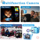 Kids Camera Toys for 3 4 5 6 7 8 9 10 11 12 Years Old Boys/Girls, Kids Digital Camera for Toddler with Video, Birthday Festival for Kids, Selfie Camera for Child, 32GB TF Card by TinyTreasures Baby Boutique