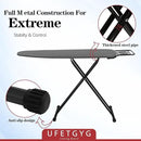 Ironing Board,13" X 43" W/with Iron Rest | Full Metal Construction| Height Adjustable | Heat & Scorch Resistant Fabric | Heavy Duty| Easy to Fold | Anti-Skid Feet |Grey by CozyNest Decor