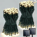 2 Pack Total 400 LED Solar Christmas Lights Outdoor, Solar String Lights for Outside with 8 Modes, Waterproof Green Wire Solar Powered Tree Light for Xmas Party Yard Garden Decorations (Warm White) by GreenHaven Gardens