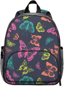 Toddler Backpack for Girls 3-8: Preschool Kindergarten Backpack - Cute Kids Backpacks for Girls-Colorful Butterfly by TinyTreasures Baby Boutique
