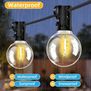 50FT G40 LED String Lights with 25 Shatterproof Bulbs (2 Spares), E12 Sockets, 2700K Warm White, eatherproof Patio Lighting for Garden,Backyard,Party,Wedding,Porch,Deck,Gazebo,Bistro,Camping by CozyNest Decor
