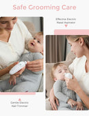 Momcozy Elite Baby Kit, Superior Baby Shower & Registry Essential Kit for Grooming & Health & Cleansing Care, Electric Nail File & Nasal Aspirator,Tummy Wrap,Thermometer,Bath Brush,Teether,Storage Bag by TinyTreasures Baby Boutique