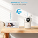 ieGeek Video Baby Monitor with Camera and Audio - 1080P FHD Monitor WiFi Smartphone - Night Vision, Motion Detection, Temper & Humidity Sensor, 2.4GHz WiFi, Pan-Tilt-Zoom via 4.3" Screen and Free APP by TinyTreasures Baby Boutique