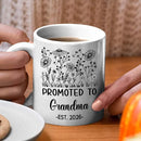 Customized Promoted To Grandma Accent Mug, New Grandma Pregnancy Announcement White Coffee Cup 11 15 Oz, Personalized Grandmother EST 2026 Ceramic Coffee Mug Gift For New Grandmother Nana Gigi Mimi by TinyTreasures Baby Boutique