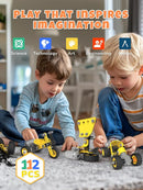 STEM Toys for 5-8 Year Old Boys, 10-in-1 Electric Toy Building Blocks for Kids Ages 4-8 Educational Construction Science Kit, Creative Activities for Boys 4-6, 8-10 Birthday & Holiday Idea Gift by TinyTreasures Baby Boutique
