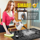 Heavy Duty Handheld Steam Cleaner for Cleaning with Lockable Steam Button&11pcs Accessories, Unlimited Water Addition for Continuous Steaming, Multi-Purpose Steamer for Cleaning Car, Grout (grey) by TinyTreasures Baby Boutique