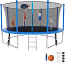 SKYUP Tranpoline 1500LBS 16 15 14 12 10 8 FT Tranpoline for 7-10 Kids and Adults, Windproof Outdoor Tranpoline with Enclosure Net, Basketball Hoop, Easy to Install & Last Long - ASTM Approved by TinyTreasures Baby Boutique