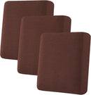 H.VERSAILTEX Super Stretch Individual Seat Cushion Covers Sofa Covers Couch Slipcover Sets Thick Jacquard Textured Twill Fabric (3 Piece Sofa Cushion Covers, Burnt Brick) by CozyNest Decor