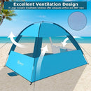 COMMOUDS Beach Tent Sun Shade for 3/4-5/6-7/8-10 Person, UPF 50+ Beach Sun Shelter Canopy Tent, Lightweight, Easy Set Up and Carry by TinyTreasures Baby Boutique