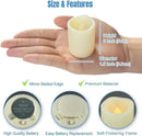 6 PCS Led Flickering Flameless Votive Tea Lights Candles with Remote Control Battery Operated/Electric Outdoor Tealights Timer Candle for Christmas,Xmas Decorations (Batteries Included) 200Hours by GreenHaven Gardens