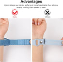 Kids Wristband Compatible with Apple AirTag, Protective Case for Air Tag GPS Tracker Holder with Nylon Bracelet, Adjustable Anti Lost Watch Band for Toddler Child Elder(Pink&Blue) by TinyTreasures Baby Boutique