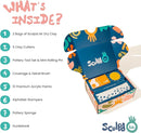 Sculpd - The Original Kids Pottery Kit, Air-Dry Clay Starter Kit for Kids Age 4 to 6, Air Dry Clay with 10 Colour Paint Set, Paintbrushes, Tool Set, Alphabet Stampers, Sponge and Step-by-Step Guide by TinyTreasures Baby Boutique