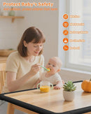 Edge Corner Protector Baby Proofing, 6.56FT 0.6'' Thicken L-Shape Furniture Fireplace Safety Bumper Guard with 6 Corners, Pre-Taped, Soft NBR Rubber Foam, Table Edge Protector for Baby (Black) by TinyTreasures Baby Boutique