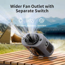 Socool 14500mAh Portable Waist Fan Clip on Belt 360 Rotation Wearable Rechargeable Personal Shirt Fan, 67H Cooling 5-Speed Battery Operated with Light, Neck Fan Hands-Free for Outdoor Jobsite Camping by TinyTreasures Baby Boutique