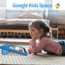 JREN Tablet for Kids｜10 Inch Kids Tablet Android 14｜Octa-core｜64GB｜WiFi ｜Bluetooth｜Parental Control｜Children Content｜Children Toddler Blue by TinyTreasures Baby Boutique