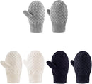 Baby Knit Mittens Toddler Boys Girls Gloves Winter Infant Newborn No Scratch Mitten 0-3 Years by TinyTreasures Baby Boutique